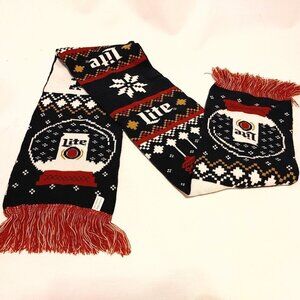 FUN 2020 Miller Lite Brewing Company Ugly Christmas Sweater Scarf